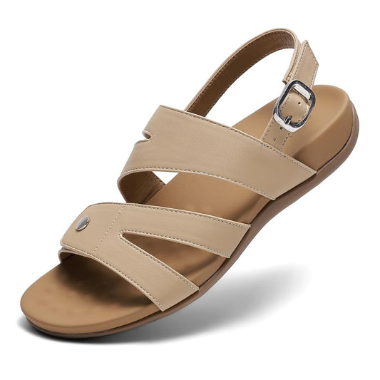 Littleplum Women Dressy Arch Support Adjustable Ankle Strap Sandals