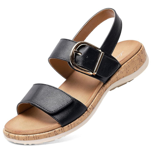 Littleplum Women Orthotic Arch Support Adjustable Flat Sandals