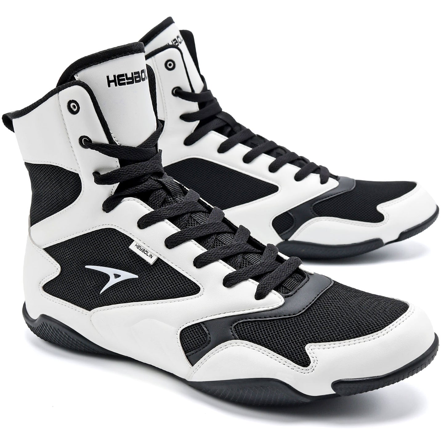 ASHION Men Wrestling Shoes Boxing Shoes High Top Fitness Sneakers Zero Drop Sole