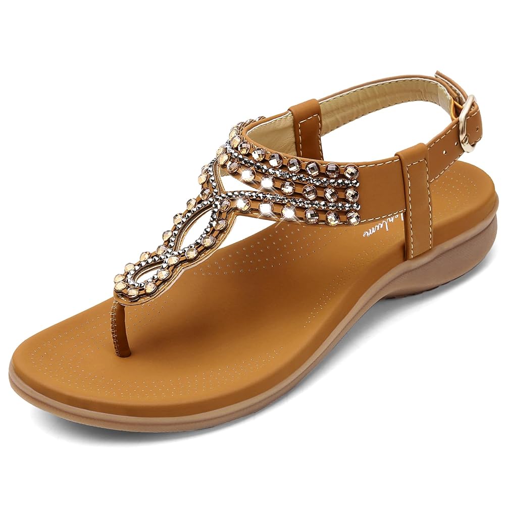 Littleplum Women Arch Support Comfort Elastic  Summer Flip Flops