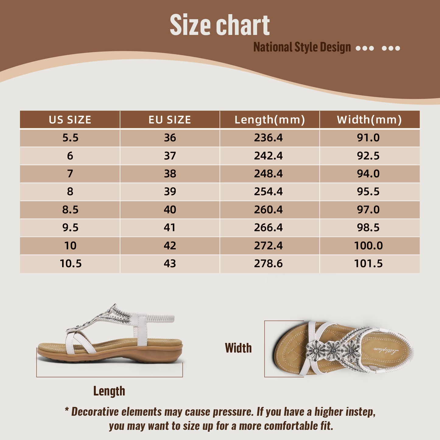 Littleplum Women Arch Support Handmade Bohemian Comfort Flip Flops
