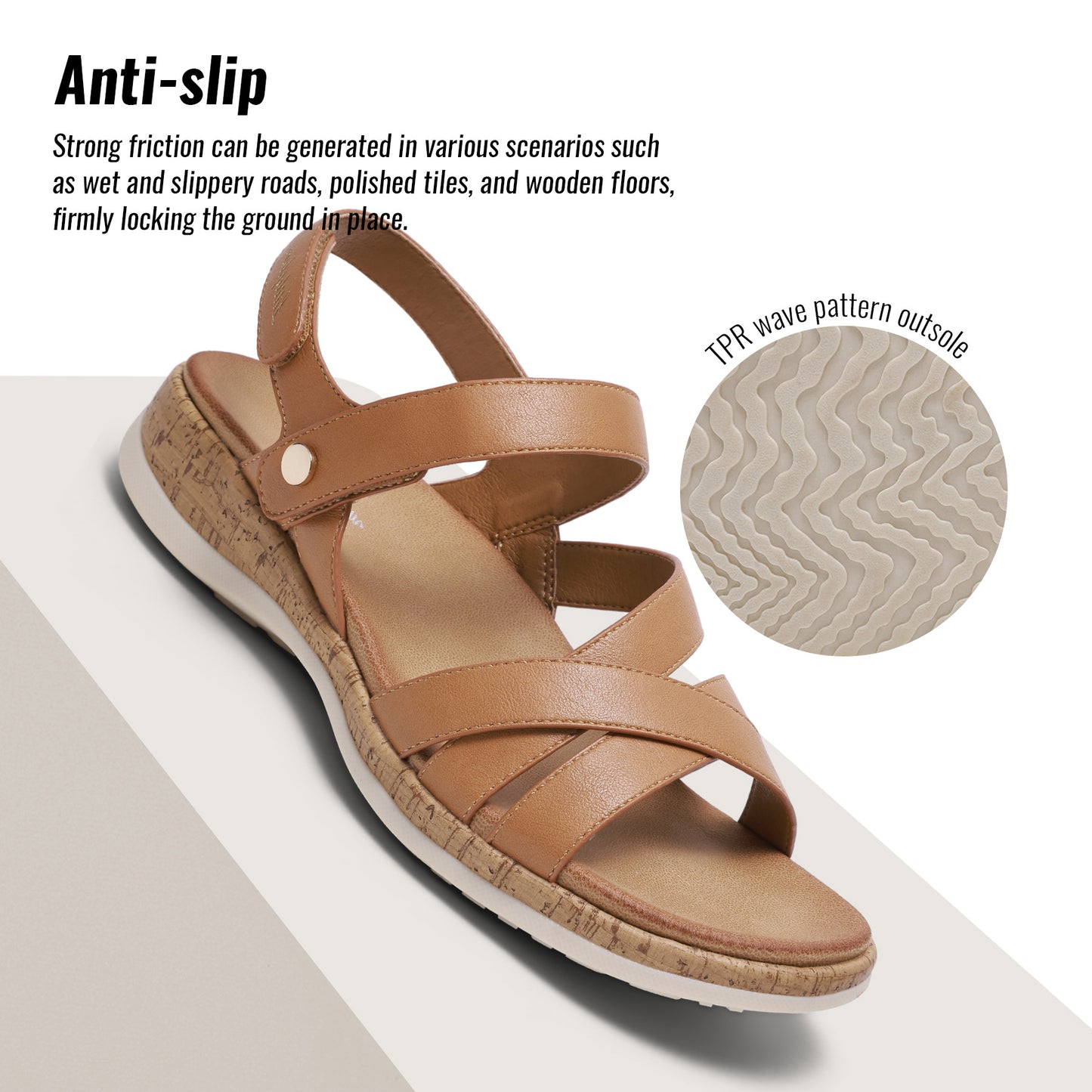 Littleplum Women Orthopedic Arch Support Adjustable Strap Sandals