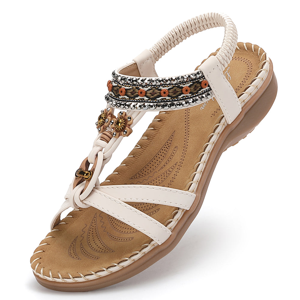 Littleplum Women Bohemian Arch Support Summer  Flip Flops Sandals