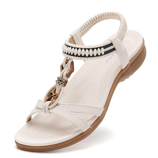 Littleplum Women Arch Support Elastic Casual Flip Flops Sandals