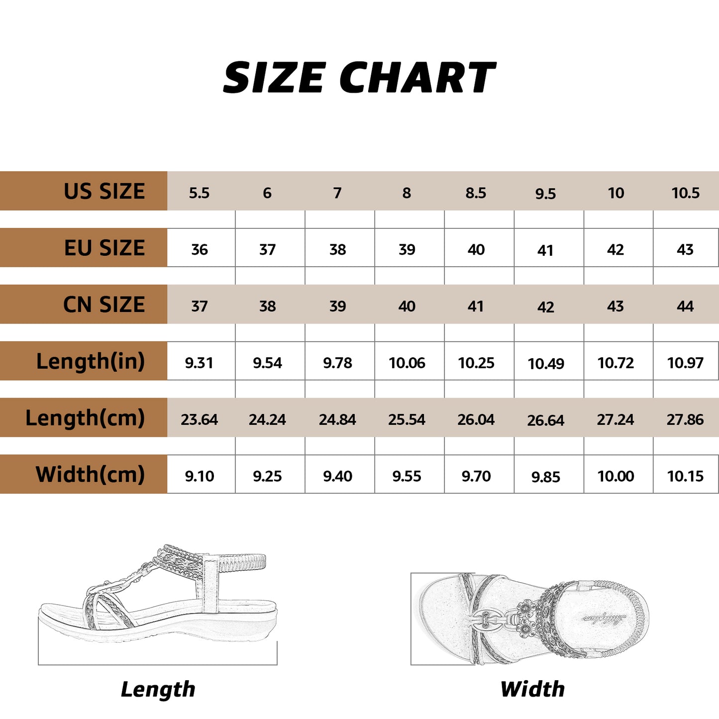 Littleplum Women Arch Support Bohemian Summer Flip Flops Sandals