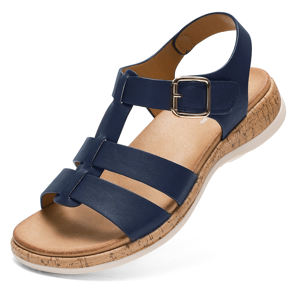 Littleplum Women Gladiator Orthopedic Arch Support Adjustable Sandals