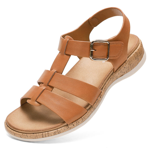 Littleplum Women Gladiator Orthopedic Arch Support Adjustable Sandals