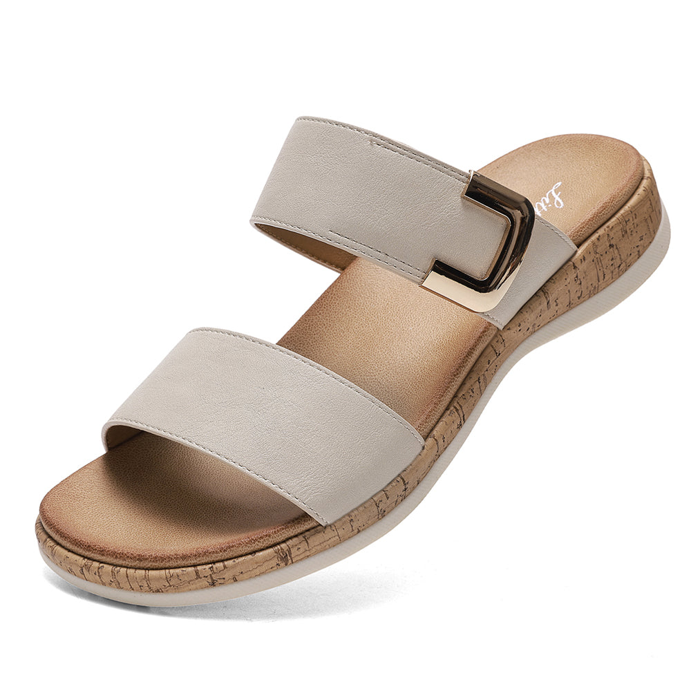 Littleplum Women Arch Support Soft Cushion Slip On Slides Sandals