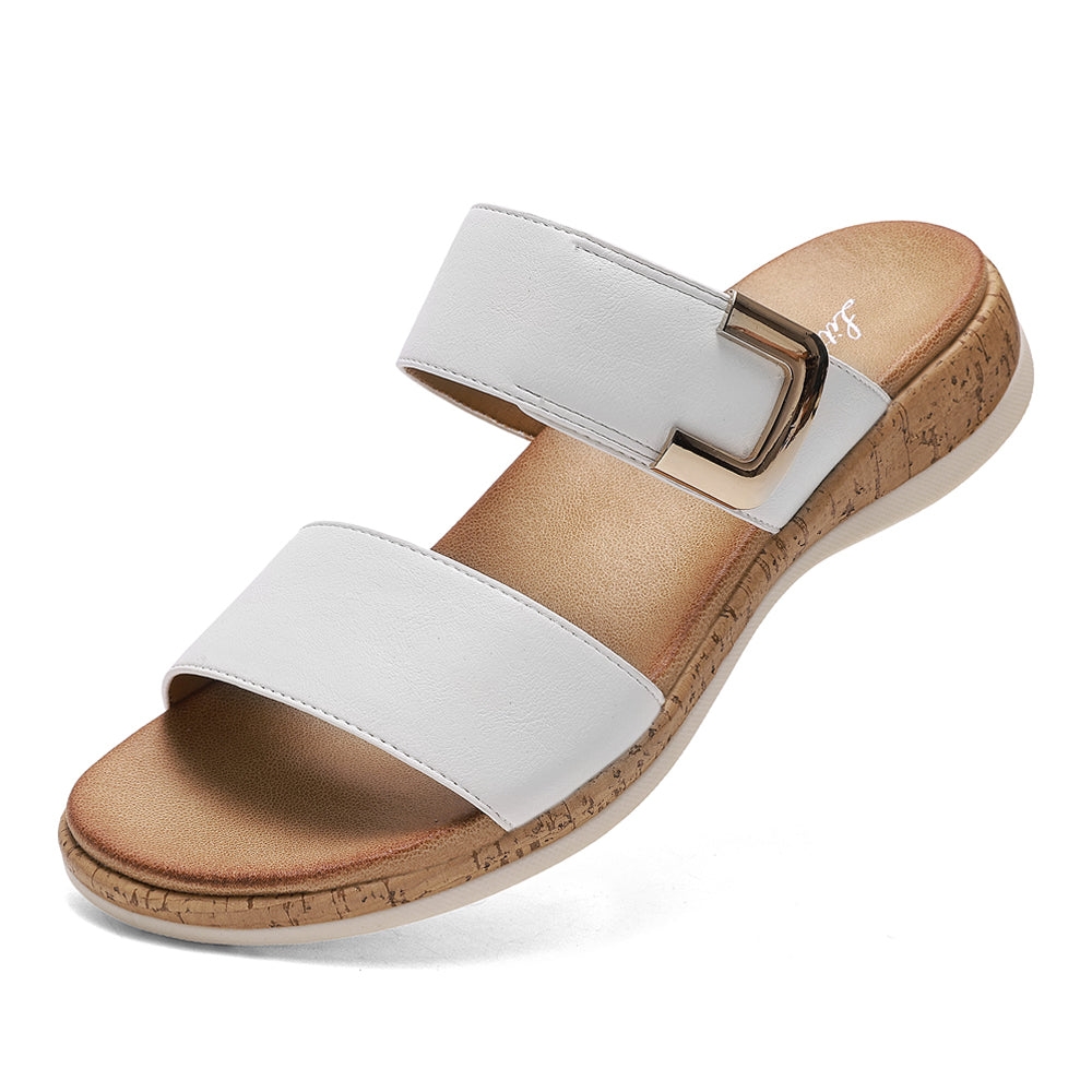 Littleplum Women Arch Support Soft Cushion Slip On Slides Sandals