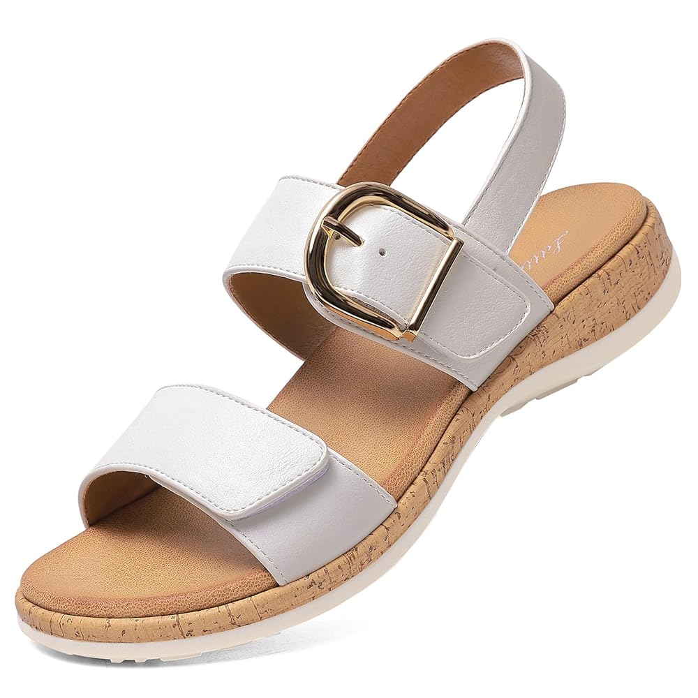 Littleplum Women Orthotic Arch Support Adjustable Flat Sandals