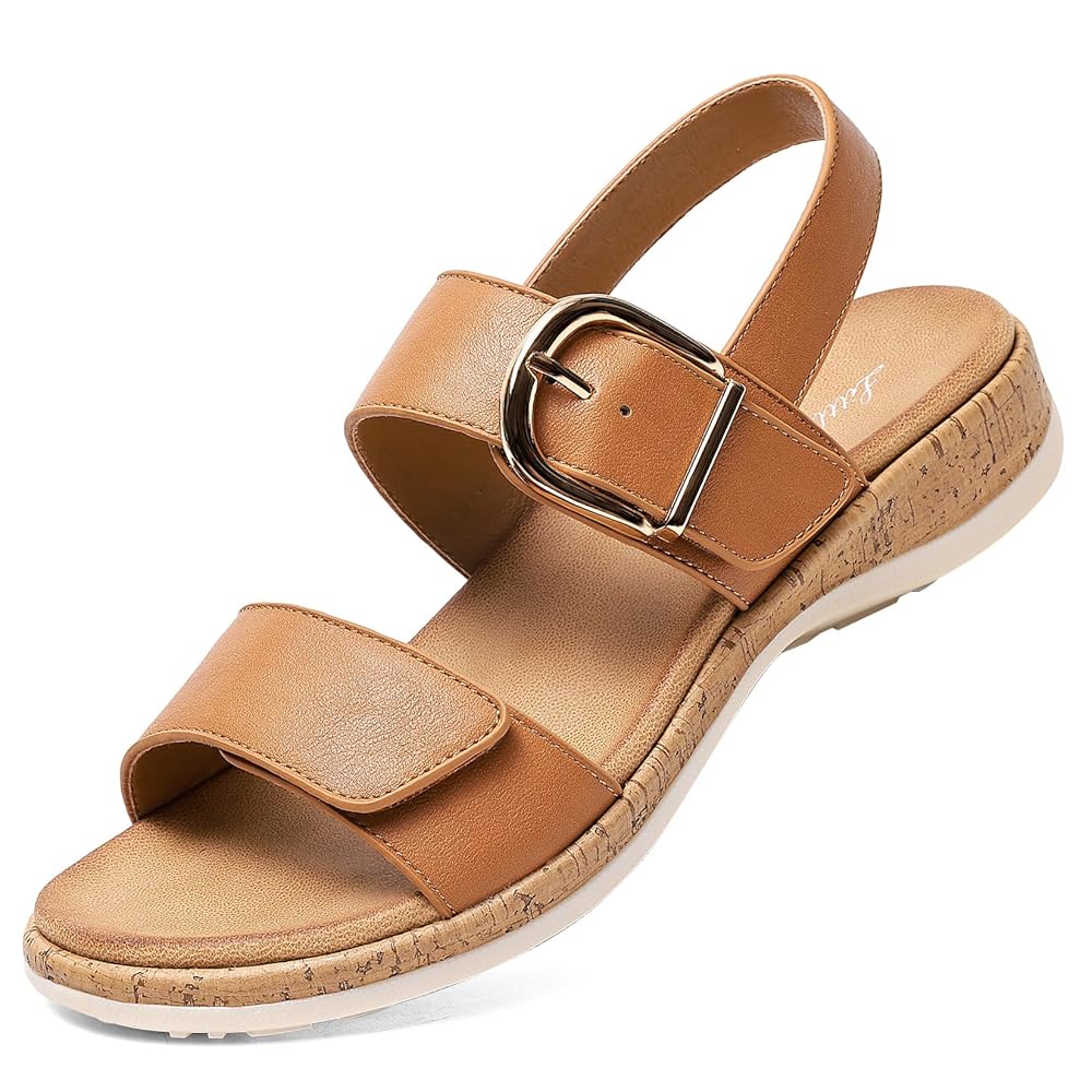 Littleplum Women Orthotic Arch Support Adjustable Flat Sandals