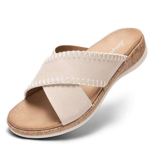 Littleplum Women Orthotic Arch Support Adjustable Slip On Sandals