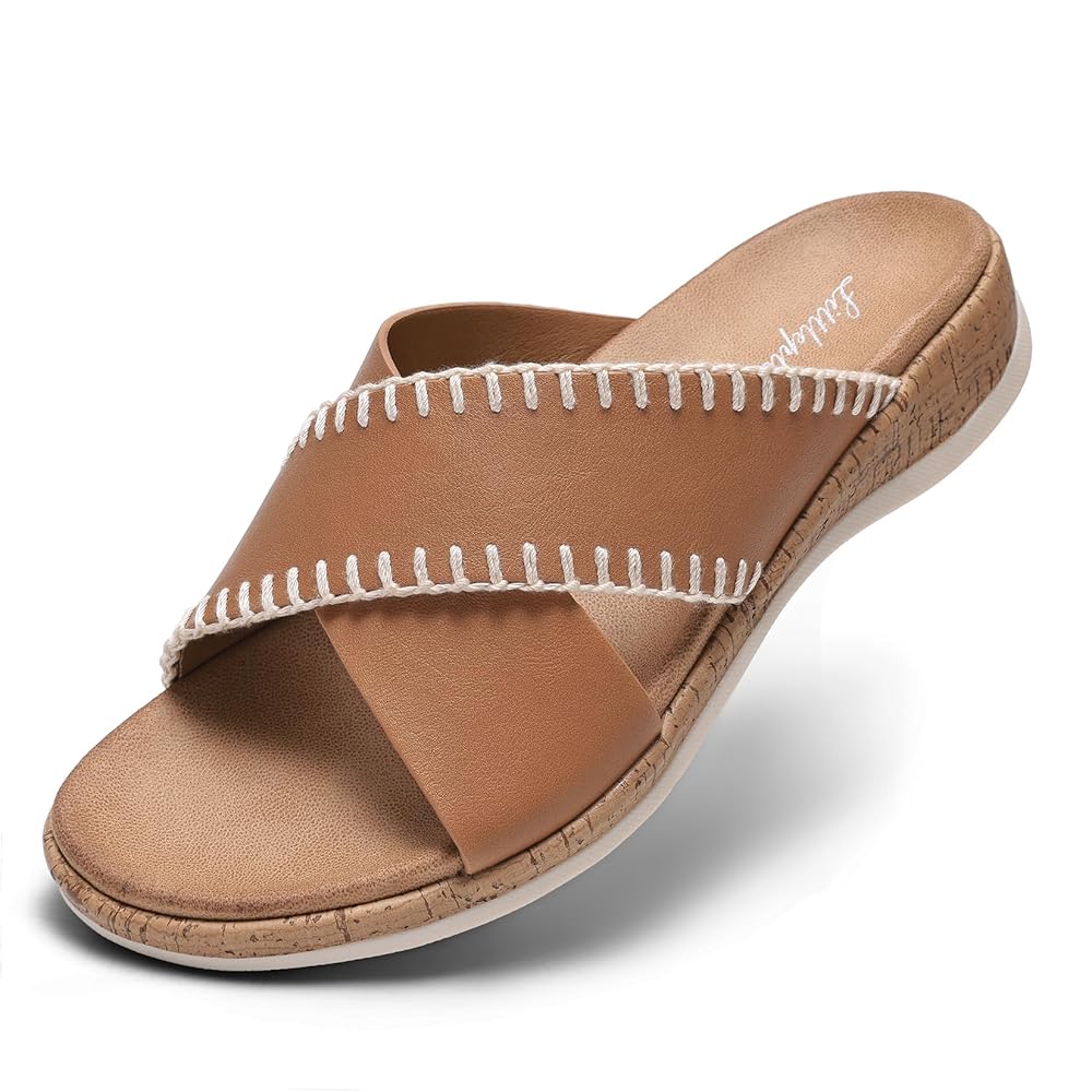 Littleplum Women Orthotic Arch Support Adjustable Slip On Sandals