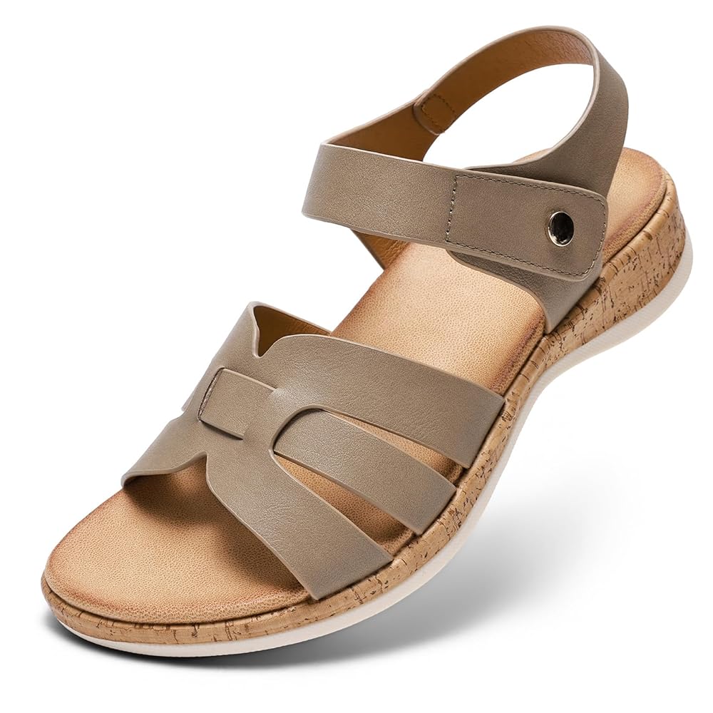 Littleplum Women Arch Support H-Band Adjustable Dressy Sandals